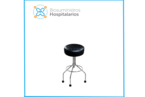 BUTACO GIRATORIO RODANTE M-023-INOX