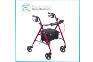 CAMINADOR CON RUEDAS Y ASIENTO AJUSTABLE KP