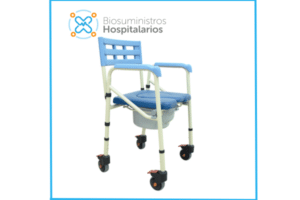 AYUDA SANITARIA ACERO CON RUEDAS