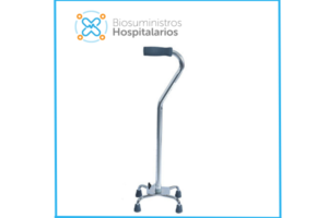 BASTON 4 APOYOS COLOR CROMO